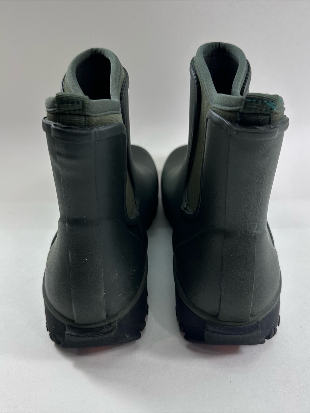 Bogs Women’s Short Chelsea Rain Boots in Dark Green - Picture 4 of 7